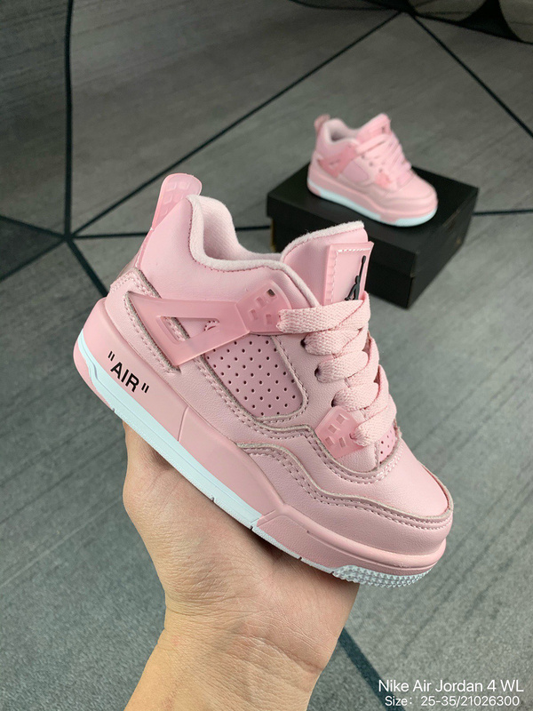 Nike Air Jordan 4 WL RETRO AJ4 Qiao 4 Children_s Shoes Jordan AJ4 generation help retro children_s shoes 25-35-03a4b1c3